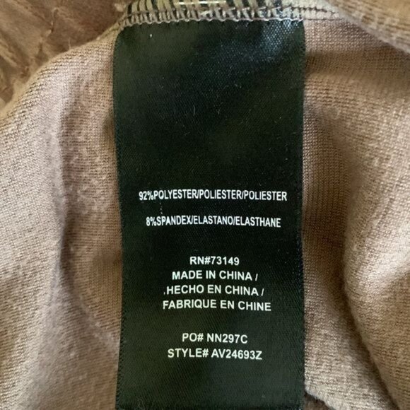 Womens Tan Velour Joggers XL By BBJ Los Angeles With Drawstring Waist & Cuffed A - Picture 5 of 11